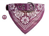 Dog collar with neckerchief scarf bandana