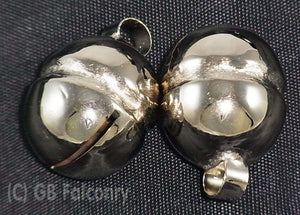 Dogs and Cats nickel plated falconry lahore bells  (Pair with a cable tie)