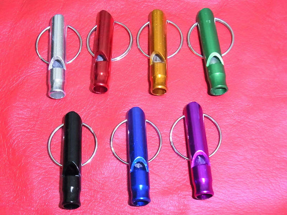 Dog Training, Metal Whistle Various Colours