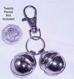 Lahore Bells for Dogs with Lobster Clasp & split ring & free ID Barrel ALL SIZES