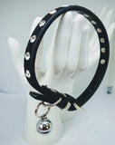 Cat Collar Diamante including Falconry Bell  Fits Neck size up to 27cm