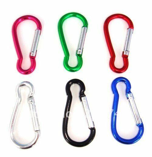 Mini Carabiners * 4,Gourd shape (Mixed colours) 2 *50mm & 2 *60mm Dog accessories