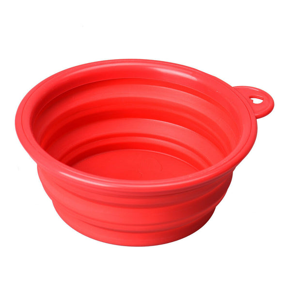 Dog travel bowl, water food pet, Silicone and  collapsible