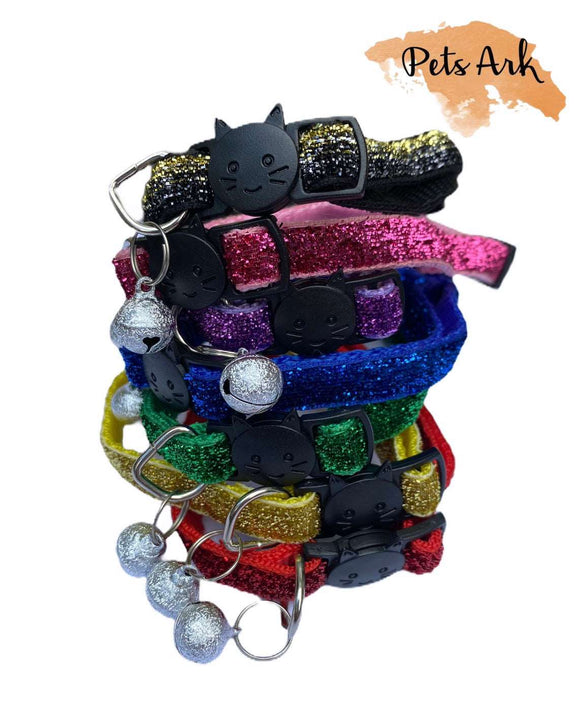 Cat collar genuine Breakaway collars sparkly colours