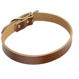 Genuine Real Leather Dog Collar (4 sizes 5 colours)